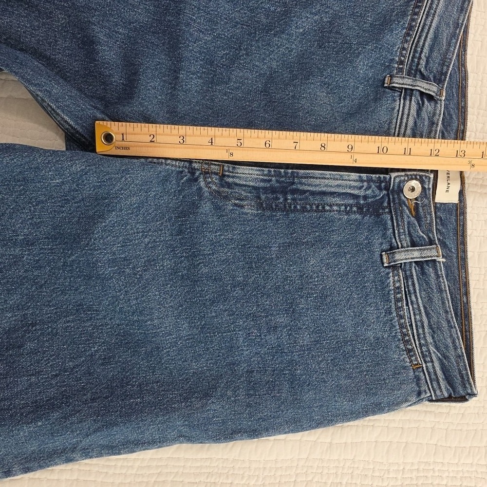 Everlane The Mariner Jean Med Blue Wash Denim Jeans Size 31R Cropped High Rise - Picture 12 of 16